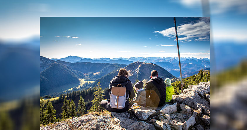 Family on Mountain