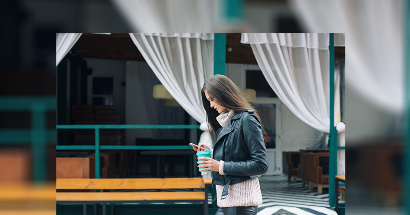 Girl on phone