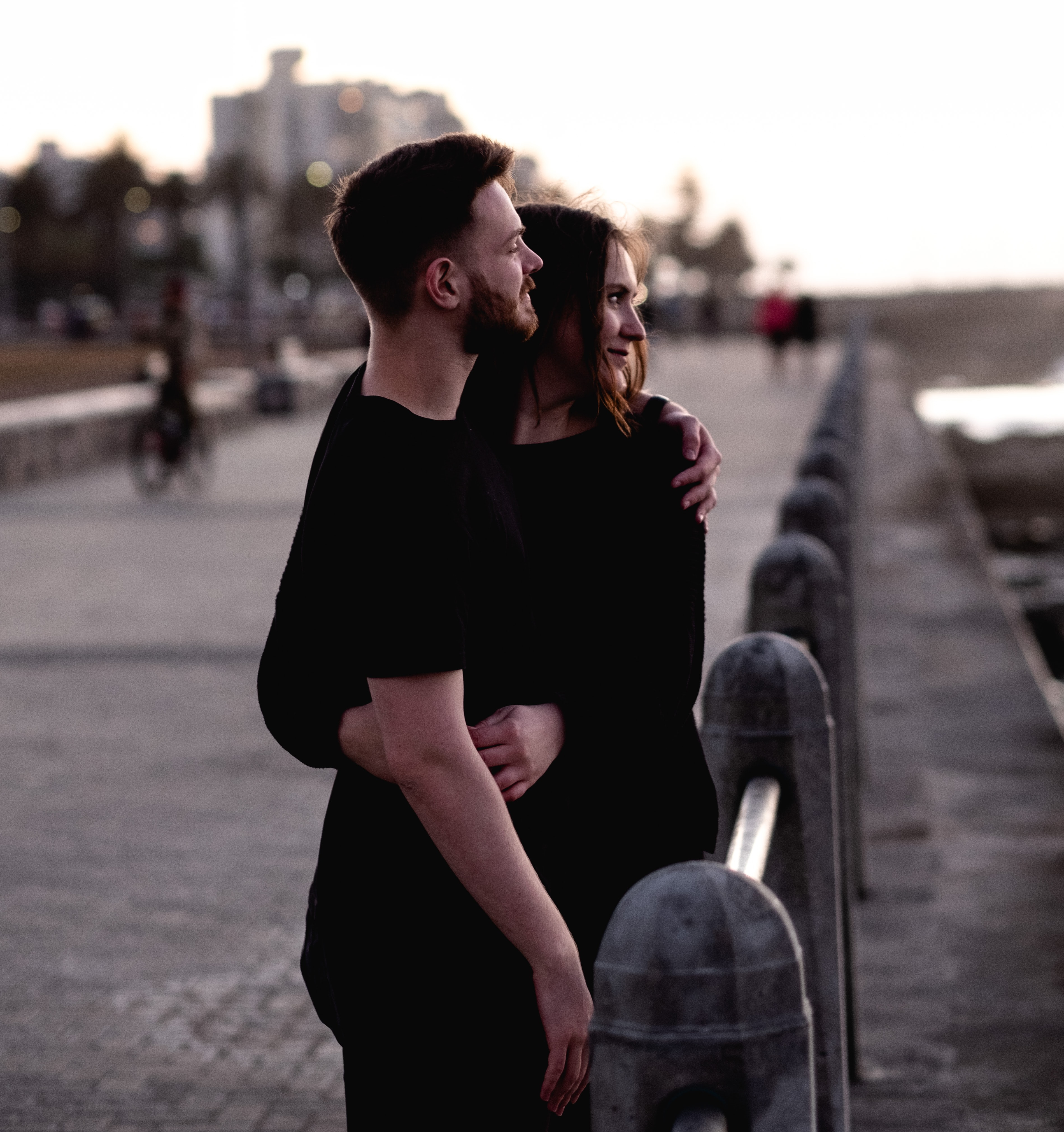 Couple on a bridge